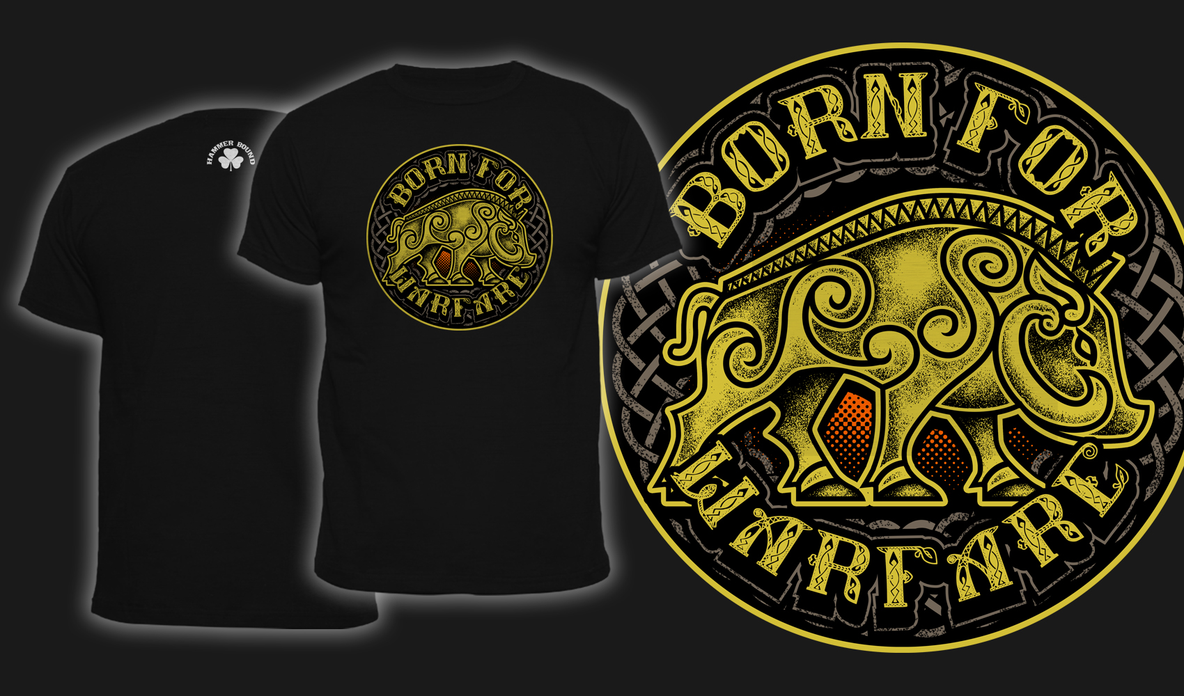 Born For Warfare - Men's T-Shirt Black